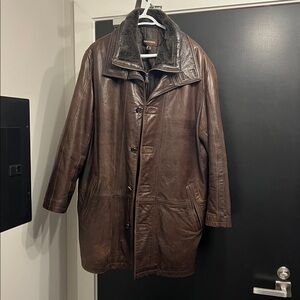Vintage Danier - Men's Brown Leather Coat